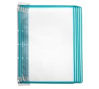 Amosfun Porte-Documents Mural Vert 5 Pages A4 Organiseur Mural Compact pour Dossiers et Brochures Support en Plastique Robuste pour Bureau et Maison Rangement Documents Facile D’accès