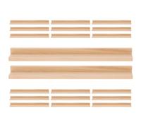 Amosfun Porte-Dominos en Bois 20 Pièces 19 Cm Socle Multifonction Support à Dominos et Porte-Cartes DIY pour Jeux de Société Mexican Train Organisateur de Jeu et Présentoir Lettres Bois