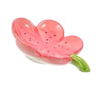 Amosfun Porte-savon en céramique en forme de fleur avec drainage pratique pour salle de bain et cuisine pour la douche à la maison