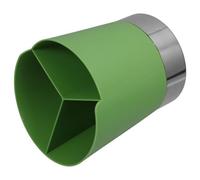 Amosfun Porte-ustensiles de cuisine peu encombrant avec séparateur de section pour pailles, agitateurs et cuillères, seau de rangement polyvalent pour bars, restaurants et cuisines à domicile, vert