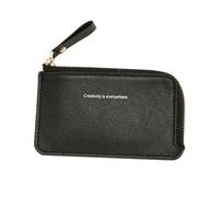 Amosfun Portefeuille pour Hommes en Cuir PU Noir Multifonctionnel Compartiments pour Pièces et Cartes, pour Présents Fête des Pères Lors du Travail ou Shopping