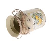 Amosfun Pot à Fleurs Vintage Double Anse en Métal Beige Vase à Pichet Rustique pour Décoration Intérieure, Bouquet, Centre De Table, pour Salon Et Bureau