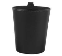Amosfun poubelle de voiture Soupçon déchets pendaison petit poubelle pour véhicule poubelle suspendue pour voiture poubelle pour voitures suv accessoires de voiture poubelle cuir Noir