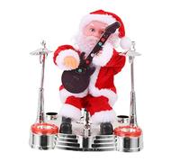 Amosfun Poupée Père Noël Électrique sans Pile Unique pour Décoration Noël Cadeau Garçon Fille