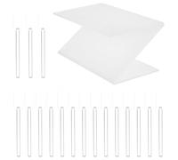 Amosfun Présentoir Nail Art 32 Emplacements pour Faux Ongles Support Intégré, Rangement Compact pour Salon de Manucure, Accessoire Pratique pour Organisation et Exposition des Couleurs