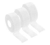 Amosfun Protège-col Auto-adhésif Blanc Absorbant la Transpiration pour Chemises et Chapeaux, Bande Non Tissée Facile à Découper, Lot de 3 Rouleaux pour Été