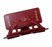 Amosfun Pupitre de Lecture en Plastique Transparent, Support Bouddhiste pour Livres Sacrés, Étagère Compacte pour Récitation et Chants Religieux