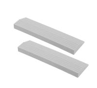 Amosfun Rampe de Seuil en Plastique Tapis de Rampe Polyvalent et Facile à Installer 2 Pièces Légère pour Robot Aspirateur et Valise, Adaptée pour Intérieur