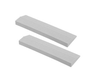 Amosfun Rampe de Seuil en Plastique Tapis de Rampe Polyvalent et Facile à Installer 2 Pièces Légère pour Robot Aspirateur et Valise, Adaptée pour Intérieur