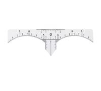 Amosfun Règle à Sourcils Outil de Mesure Précis en Blanc Lot de 10 en Blanc Set de Pièces pour Microblading et Maquillage Sourcils Femme