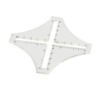 Amosfun Règle de Densité Transparente en Acrylique 2 Faces pour Tricot et Patchwork, Calculateur de Points pour Échantillons de Laine, Outil Précis de Couture et Matelassage, Usage