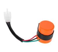 Amosfun Relais Clignotant à LED Rond 3 Broches 12v Avertisseur Sonore Intégré, Relais Électronique pour Motos, Scooters et Vtt Polyvalents, Signal de Clignotant Orange Robuste