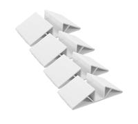 Amosfun Renfort Triangulaire en Plastique 4 Pièces 120x63x30 Mm pour Barrière de Sécurité Bébé, Support de Pied de Clôture D'isolation, Accessoire Configurable pour Panneau Bois,