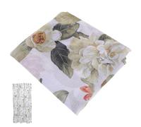 Amosfun Rideau de Poire Plafond Voile Pendaison drapé Transparent pour lumière Lin LED LEDs Fenêtre Salle de Bain Rideaux de décoration Rideau Transparent Polyester