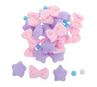 Amosfun Rideau de Porte pour Chambre D’Garçon et Filles en Peluche 3D Violet DIY, 9 Chaînes 45 Pièces, Décoration Suspendue à Franges, Séparateur de Pièce et Banderole de Fête