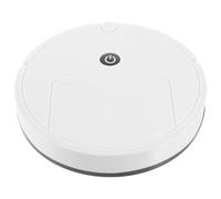 Amosfun Robot Nettoyeur de Sols Blanc Rechargeable Usb, Balai et Laveur Automatique Intelligent, Machine de Nettoyage Autonome pour Maison - Robot Balai et Nettoyant pour Sols Ménagers