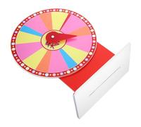 Amosfun Roue Fortune Effaçable Ø30 CM pour Jeux de Société et Tombola Accessoire de Fête Éclairage LED Coloré Plateau Tournant en PVC et Métal pour Événements et Activités Ludiques