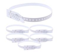 Amosfun Ruban à Mesurer la Circonférence de Tête en Plastique Blanc pour Bébé 6 Pièces, Taille de Poche Pratique pour Mesurer Périmètre Crânien et Dimensions du Corps