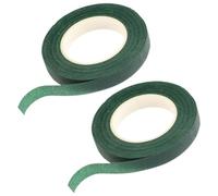 Amosfun Ruban Adhésif Floral Vert 2 Pièces pour Bouquets, Ruban de Composition de Fleur Diy, Flexible et Élastique pour Enrouler Tiges, pour Emballage et Décoration de Fleurs