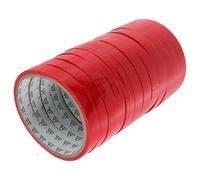 Amosfun Ruban Adhésif Rouge Bopp pour Paquet D'emballage, Adhérence et Surface Lisse, 12pcs pour Usage Quotidien et Différents Formats D'emballage