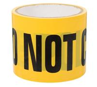 Amosfun Ruban de Signalisation Jaune « Ne Pas Entrer » 100 M Pvc Résistant Ruban de Sécurité Chantier Avertissement Barrière Fête Halloween et Contrôle Zones Dangereuses