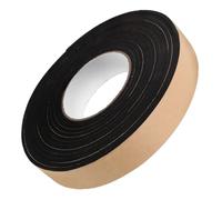 Amosfun Ruban d'Étanchéité Autocollant en Mousse EVA 4 MM, Joint Isolant Noir pour Portes et Fenêtres, Bande Anti-Froid et Anti-Poussière 5 M X 3 CM, Adapté pour Calfeutrage Intérieur et