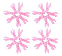 Amosfun Rubans Roses de Sensibilisation Cancer du Sein, Lot de 100 Pièces Épingles à Nourrice Portables, Accessoire Décoratif pour Collecte de Fonds et Campagne D’information