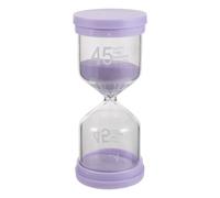 Amosfun Sablier de Sauna Étanche 45 en Verre et Plastique Rose | Compte à Rebours Polyvalent, Tolère les Hautes Températures, pour Bains, Douches Cuisine