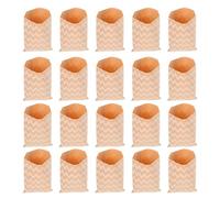 Amosfun Sachets en Papier Kraft Ondulé 50 Pcs, Paquet Présents pour Invités, Emballage Biscuits et Bonbons, Paquet à Goûter Pratiques pour Fêtes, Anniversaire et Pâtisserie, Matériau