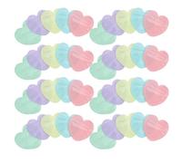 Amosfun Sachets Refermables en PVC Forme de Cœur 100 Pièces - Paquet à Fermeture Éclair en Plastique Transparents Multicolores pour Bijoux, Friandises, Emballage Présents Saint-Valentin
