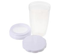 Amosfun Saupoudreuse Réutilisable Blanche pour Sucre Glace et Cacao, Tamis Fin 1 Pièce avec Couvercle, Shaker de Cuisson Polyvalent pour Pâtisserie et Assaisonnement, Accessoire la