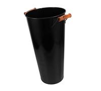 Amosfun Seau de Rangement Bois de Chauffage Porte-bûches Fer Forgé avec Poignée Panier à Charbon et Bois pour Cheminée et Feu de Camp
