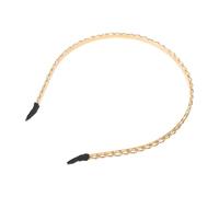 Amosfun Serrage-tête Fin à Chaîne Métallique Dorée, Bandeau Antidérapant Vintage pour Femmes, Accessoire Cheveux Mariage et Fête, Bijou de Tête Élégant et Polyvalent, Coiffure Facile