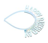 Amosfun Serrage-tête Joyeux Anniversaire en Plastique Paillettes pour Filles et Femmes, Résistant à L'usure, Style Délicat, pour Fête D'anniversaire