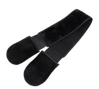 Amosfun Serviette de Bain Exfoliante Noire Sangle Dorsale, Moufles Exfoliant Corporel Solide, pour Massage et Nettoyage du Dos, Accessoire de Spa Soins Personnels