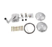 Amosfun Set de Sèche-Linge Plafond Alliage Aluminium avec Système à Poulie Complet Accessoires pour Balcon Séchoir Suspendu Rétractable Compatible Manivelle Facile à Installer