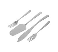 Amosfun Set Ustensiles de Pâtisserie Spatule à Gâteau Fourchettes à Dessert et Couteau à Faciles à Nettoyer pour Usage Domestique et Professionnel