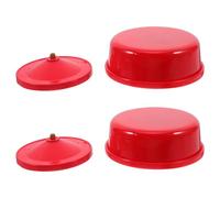 Amosfun Socle Rond Rotatif Manuel pour Boîte à Musique DIY 18 Tons, Lot de 2 Pièces, Base en Bois Artisanale, Support Stable pour Décoration Intérieure et Loisirs Créatifs