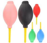 Amosfun Souffleur D'air Manuel pour Extensions de Cils 5 Pièces Ballon en Caoutchouc sans Odeur, Rebond Rapide, Sèche Colle Faux Cils, Nettoyeur de Poussière pour Couleur Aléatoire