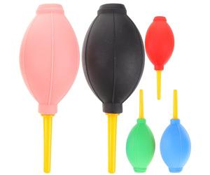 Amosfun Souffleur D'air Manuel pour Extensions de Cils 5 Pièces Ballon en Caoutchouc sans Odeur, Rebond Rapide, Sèche Colle Faux Cils, Nettoyeur de Poussière pour Couleur Aléatoire