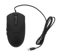 Amosfun Souris Filaire Ergonomique avec 6 Boutons, Connexion Stable USB-c, 4 Niveaux de Dpi, Design Noir Compatible Smartphone et Ordinateur Portable