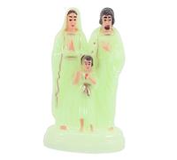 Amosfun Statue Religieuse Lumineuse Vierge Décoration Église Ornement Catholique pour Maison Et Bureau Saint Famille