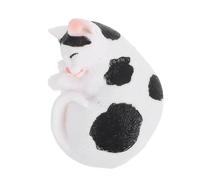 Amosfun Statuette Chat Créative pour Décoration de Bureau et Meuble Ornement en Résine Solide