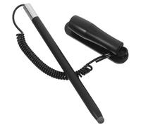 Amosfun Stylet Capacitif Noir avec Porte-Stylet, Stylo à Ressort Rétractable en Aluminium et Acier Inoxydable, Longueur Ajustable pour Tablette Tactile et Voiture