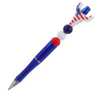 Amosfun Stylo Gel en Silicone Motif Drapeau Américain, Écriture Fluide