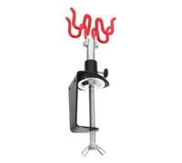 Amosfun Support Aérographe avec Pince Ajustable Support à Deux Aérographes pour Modélisme et Peinture Accessoire Pratique et Aux Produits Chimiques