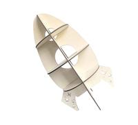 Amosfun Support Créatif Bois Forme Fusée pour Décoration Chambre Garçon Fille Étagère de Rangement Polyvalente Design Artistique
