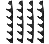 Amosfun Support De RéGlage De Chaise Longue 4 PièCes Boucle en Plastique À 5 Positions pour Meubles De Jardin Pliants Et Chaises ExtéRieures De Camping