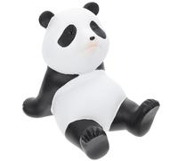 Amosfun Support de Téléphone Panda en Résine Blanc Compact et Stable, Support de Téléphone de Table Maison Voyages, Design Cartoon Délicat et Plein D'innocence