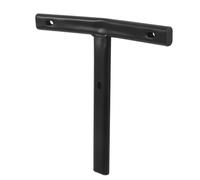 Amosfun Support Dossier de Chaise de Bureau T en T 21,5x14,5 Cm Noir, Barre de Fixation Courbée et Droite, Tige de Maintien Robuste Compatible Fauteuil Pivotant, Usage Bureau à Domicile